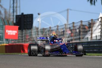 World © Octane Photographic Ltd. Formula 1 – Belgium GP - Practice 2. Scuderia Toro Rosso - Pierre Gasly. Circuit de Spa Francorchamps, Belgium. Friday 30th August 2019.