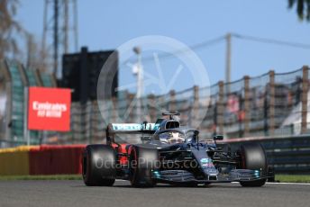 World © Octane Photographic Ltd. Formula 1 – Belgium GP - Practice 2. Mercedes AMG Petronas Motorsport AMG F1 W10 EQ Power+ - Lewis Hamilton. Circuit de Spa Francorchamps, Belgium. Friday 30th August 2019.