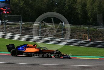 World © Octane Photographic Ltd. Formula 1 – Belgium GP - Practice 2. McLaren MCL34 – Lando Norris. Circuit de Spa Francorchamps, Belgium. Friday 30th August 2019.