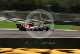World © Octane Photographic Ltd. Formula 1 – Belgium GP - Practice 2. Alfa Romeo Racing C38 – Antonio Giovinazzi. Circuit de Spa Francorchamps, Belgium. Friday 30th August 2019.