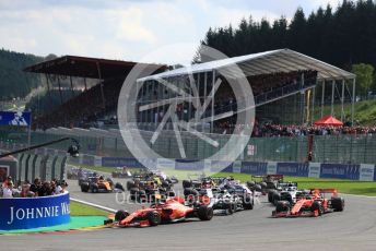 World © Octane Photographic Ltd. Formula 1 – Belgium GP - Race. Scuderia Ferrari SF90 – Charles Leclerc. Circuit de Spa Francorchamps, Belgium. Sunday 1st September 2019.