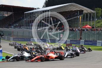 World © Octane Photographic Ltd. Formula 1 – Belgium GP - Race. Scuderia Ferrari SF90 – Sebastian Vettel. Circuit de Spa Francorchamps, Belgium. Sunday 1st September 2019.