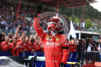 World © Octane Photographic Ltd. Formula 1 – Belgium GP - Race Podium. Scuderia Ferrari SF90 – Charles Leclerc. Circuit de Spa Francorchamps, Belgium. Sunday 1st September 2019.