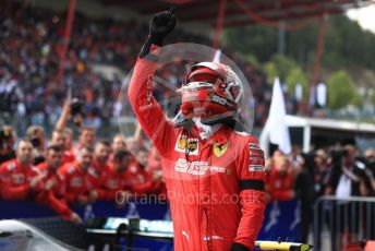 World © Octane Photographic Ltd. Formula 1 – Belgium GP - Race Podium. Scuderia Ferrari SF90 – Charles Leclerc. Circuit de Spa Francorchamps, Belgium. Sunday 1st September 2019.