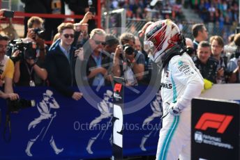 World © Octane Photographic Ltd. Formula 1 – Belgium GP - Race Podium. Mercedes AMG Petronas Motorsport AMG F1 W10 EQ Power+ - Lewis Hamilton. Circuit de Spa Francorchamps, Belgium. Sunday 1st September 2019.