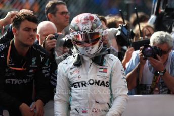 World © Octane Photographic Ltd. Formula 1 – Belgium GP - Race Podium. Mercedes AMG Petronas Motorsport AMG F1 W10 EQ Power+ - Lewis Hamilton. Circuit de Spa Francorchamps, Belgium. Sunday 1st September 2019.