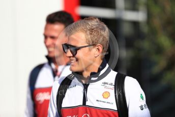 World © Octane Photographic Ltd. Formula 1 - Belgium GP - Paddock. Marcus Ericsson - brand ambassador and third driver. Circuit de Spa Francorchamps, Belgium. Friday 29th August 2019.