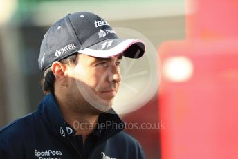 World © Octane Photographic Ltd. Formula 1 – Belgium GP - Paddock. SportPesa Racing Point RP19 - Sergio Perez. Circuit de Spa Francorchamps, Belgium. Friday 30th August 2019.