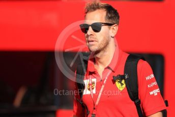 World © Octane Photographic Ltd. Formula 1 – Belgium GP - Paddock. Scuderia Ferrari SF90 – Sebastian Vettel. Circuit de Spa Francorchamps, Belgium. Friday 30th August 2019.