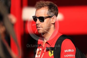 World © Octane Photographic Ltd. Formula 1 – Belgium GP - Paddock. Scuderia Ferrari SF90 – Sebastian Vettel. Circuit de Spa Francorchamps, Belgium. Friday 30th August 2019.