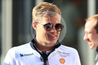 World © Octane Photographic Ltd. Formula 1 - Belgium GP - Paddock. Marcus Ericsson - brand ambassador and third driver. Circuit de Spa Francorchamps, Belgium. Friday 29th August 2019.