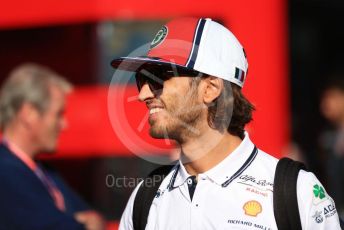 World © Octane Photographic Ltd. Formula 1 – Belgium GP - Paddock. Alfa Romeo Racing C38 – Antonio Giovinazzi. Circuit de Spa Francorchamps, Belgium. Friday 30th August 2019.