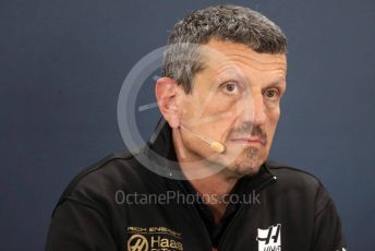 World © Octane Photographic Ltd. Formula 1 - Hungarian GP – Friday FIA Team Press Conference. Guenther Steiner - Team Principal of Rich Energy Haas F1 Team. Circuit de Spa Francorchamps, Belgium. Friday 29th August 2019.