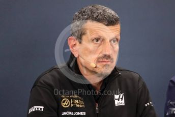 World © Octane Photographic Ltd. Formula 1 - Hungarian GP – Friday FIA Team Press Conference. Guenther Steiner - Team Principal of Rich Energy Haas F1 Team. Circuit de Spa Francorchamps, Belgium. Friday 29th August 2019.