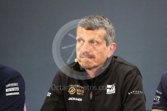 World © Octane Photographic Ltd. Formula 1 - Hungarian GP – Friday FIA Team Press Conference. Guenther Steiner - Team Principal of Rich Energy Haas F1 Team. Circuit de Spa Francorchamps, Belgium. Friday 29th August 2019.