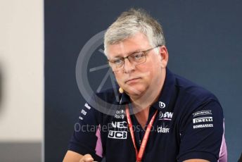 World © Octane Photographic Ltd. Formula 1 - Hungarian GP – Friday FIA Team Press Conference. Otmar Szafnauer - Team Principal of SportPesa Racing Point. Circuit de Spa Francorchamps, Belgium. Friday 29th August 2019.