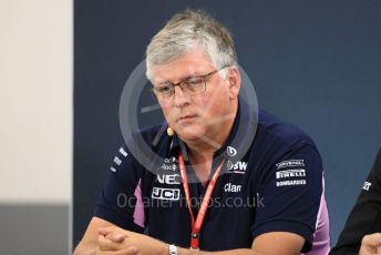 World © Octane Photographic Ltd. Formula 1 - Hungarian GP – Friday FIA Team Press Conference. Otmar Szafnauer - Team Principal of SportPesa Racing Point. Circuit de Spa Francorchamps, Belgium. Friday 29th August 2019.