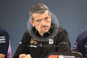 World © Octane Photographic Ltd. Formula 1 - Hungarian GP – Friday FIA Team Press Conference. Guenther Steiner - Team Principal of Rich Energy Haas F1 Team. Circuit de Spa Francorchamps, Belgium. Friday 29th August 2019.