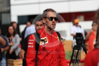 World © Octane Photographic Ltd. Formula 1 – Belgium GP - Paddock. Scuderia Ferrari SF90 – Sebastian Vettel. Circuit de Spa Francorchamps, Belgium. Sunday 1st September 2019.