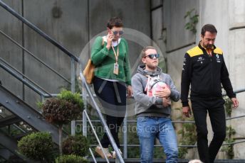 World © Octane Photographic Ltd. Formula 1 – Belgium GP - Paddock. Anthoine Hubert brother carrying his brothers helmet. Circuit de Spa Francorchamps, Belgium. Sunday 1st September 2019.