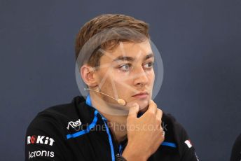 World © Octane Photographic Ltd. Formula 1 – Belgium GP. FIA Drivers Press Conference. ROKiT Williams Racing – George Russell. Circuit de Spa Francorchamps, Belgium. Thursday 28th August 2019.