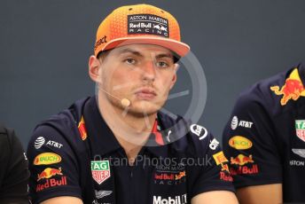 World © Octane Photographic Ltd. Formula 1 – Belgium GP. FIA Drivers Press Conference. Aston Martin Red Bull Racing – Max Verstappen. Circuit de Spa Francorchamps, Belgium. Thursday 28th August 2019.