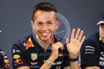 World © Octane Photographic Ltd. Formula 1 – Belgium GP. FIA Drivers Press Conference. Aston Martin Red Bull Racing – Alexander Albon Circuit de Spa Francorchamps, Belgium. Thursday 28th August 2019.