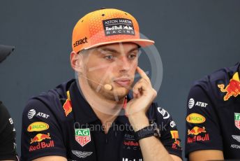 World © Octane Photographic Ltd. Formula 1 – Belgium GP. FIA Drivers Press Conference. Aston Martin Red Bull Racing – Max Verstappen. Circuit de Spa Francorchamps, Belgium. Thursday 28th August 2019.