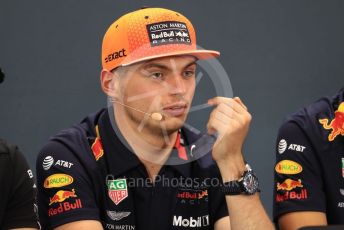 World © Octane Photographic Ltd. Formula 1 – Belgium GP. FIA Drivers Press Conference. Aston Martin Red Bull Racing – Max Verstappen. Circuit de Spa Francorchamps, Belgium. Thursday 28th August 2019.