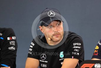 World © Octane Photographic Ltd. Formula 1 – Belgium GP. FIA Drivers Press Conference. Mercedes AMG Petronas Motorsport - Valtteri Bottas. Circuit de Spa Francorchamps, Belgium. Thursday 28th August 2019.