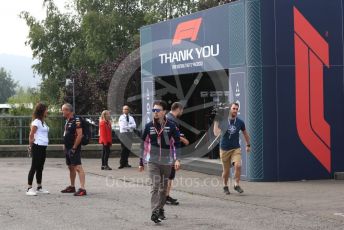 World © Octane Photographic Ltd. Formula 1 – Belgium GP - Paddock. SportPesa Racing Point RP19 - Sergio Perez. Circuit de Spa Francorchamps, Belgium. Thursday 28th August 2019.