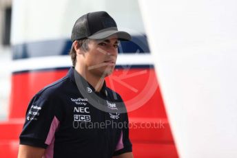 World © Octane Photographic Ltd. Formula 1 – Belgium GP - Paddock. SportPesa Racing Point RP19 – Lance Stroll. Circuit de Spa Francorchamps, Belgium. Thursday 28th August 2019.