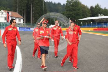 World © Octane Photographic Ltd. Formula 1 – Belgium GP - Paddock. Scuderia Ferrari SF90 – Sebastian Vettel. Circuit de Spa Francorchamps, Belgium. Thursday 28th August 2019.