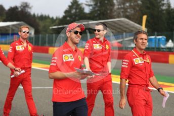 World © Octane Photographic Ltd. Formula 1 – Belgium GP - Paddock. Scuderia Ferrari SF90 – Sebastian Vettel. Circuit de Spa Francorchamps, Belgium. Thursday 28th August 2019.