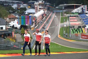 World © Octane Photographic Ltd. Formula 1 – Belgium GP - Paddock. Alfa Romeo Racing C38 – Antonio Giovinazzi. Circuit de Spa Francorchamps, Belgium. Thursday 28th August 2019.
