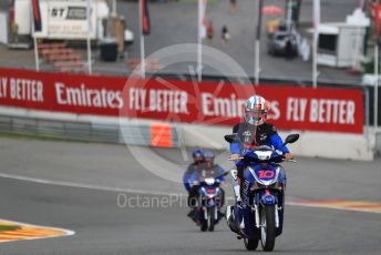 World © Octane Photographic Ltd. Formula 1 – Belgium GP - Paddock. Scuderia Toro Rosso - Pierre Gasly. Circuit de Spa Francorchamps, Belgium. Thursday 28th August 2019.
