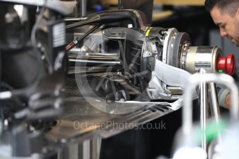 World © Octane Photographic Ltd. Formula 1 – Belgium GP - Pit Lane. Rich Energy Haas F1 Team VF19. Circuit de Spa Francorchamps, Belgium. Thursday 28th August 2019.