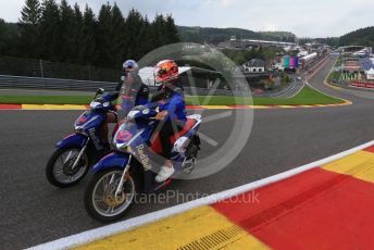 World © Octane Photographic Ltd. Formula 1 – Belgium GP - Paddock. Scuderia Toro Rosso - Pierre Gasly. Circuit de Spa Francorchamps, Belgium. Thursday 28th August 2019.