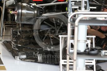 World © Octane Photographic Ltd. Formula 1 – Belgium GP - Pit Lane. Rich Energy Haas F1 Team VF19. Circuit de Spa Francorchamps, Belgium. Thursday 28th August 2019.