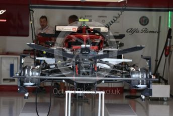 World © Octane Photographic Ltd. Formula 1 – Belgium GP - Pit Lane. Alfa Romeo Racing C38. Circuit de Spa Francorchamps, Belgium. Thursday 28th August 2019.
