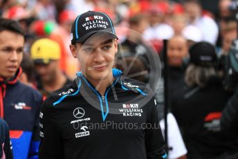 World © Octane Photographic Ltd. Formula 1 – British GP - Drivers Parade. ROKiT Williams Racing FW 42 – George Russell. Silverstone Circuit, Towcester, Northamptonshire. Sunday 14th July 2019.