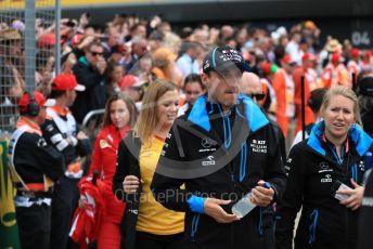 World © Octane Photographic Ltd. Formula 1 – British GP - Drivers Parade. ROKiT Williams Racing FW42 – Robert Kubica. Silverstone Circuit, Towcester, Northamptonshire. Sunday 14th July 2019.