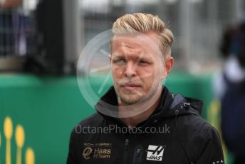 World © Octane Photographic Ltd. Formula 1 – British GP - Drivers Parade. Rich Energy Haas F1 Team VF19 – Kevin Magnussen. Silverstone Circuit, Towcester, Northamptonshire. Sunday 14th July 2019.