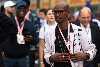 World © Octane Photographic Ltd. Formula 1 – British GP - Grid. Mo Farah. Silverstone Circuit, Towcester, Northamptonshire. Sunday 14th July 2019