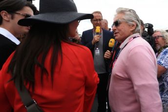 World © Octane Photographic Ltd. Formula 1 – British GP - Grid. Michael Douglas. Silverstone Circuit, Towcester, Northamptonshire. Sunday 14th July 2019.