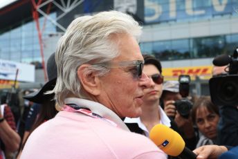 World © Octane Photographic Ltd. Formula 1 – British GP - Grid. Michael Douglas. Silverstone Circuit, Towcester, Northamptonshire. Sunday 14th July 2019.