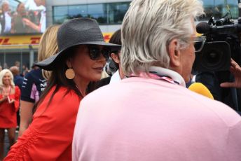 World © Octane Photographic Ltd. Formula 1 – British GP - Grid. Catherine Zeta-Jones. Silverstone Circuit, Towcester, Northamptonshire. Sunday 14th July 2019.