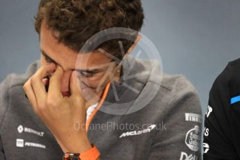 World © Octane Photographic Ltd. Formula 1 – British GP. FIA Drivers Press Conference. McLaren – Lando Norris. Silverstone Circuit, Towcester, Northamptonshire. Thursday 11th July 2019.