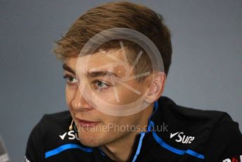 World © Octane Photographic Ltd. Formula 1 – British GP. FIA Drivers Press Conference. ROKiT Williams Racing – George Russell. Silverstone Circuit, Towcester, Northamptonshire. Thursday 11th July 2019.