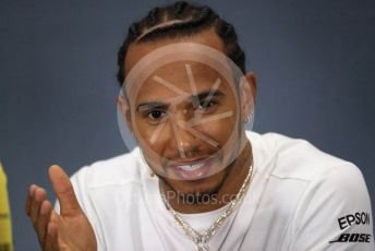 World © Octane Photographic Ltd. Formula 1 – British GP. FIA Drivers Press Conference. Mercedes AMG Petronas Motorsport - Lewis Hamilton. Silverstone Circuit, Towcester, Northamptonshire. Thursday 11th July 2019.